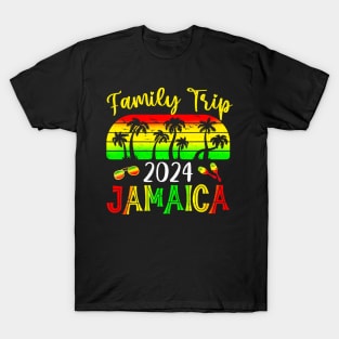 Family Trip Jamaica 2024 Summer Vacation Beach T-Shirt